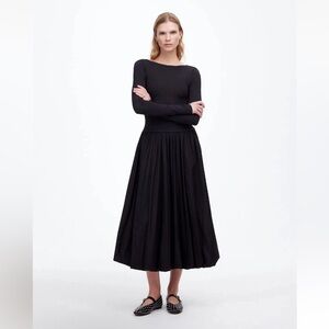 Madewell Women’s Bubble-Hem Midi Dress NWT Size 6